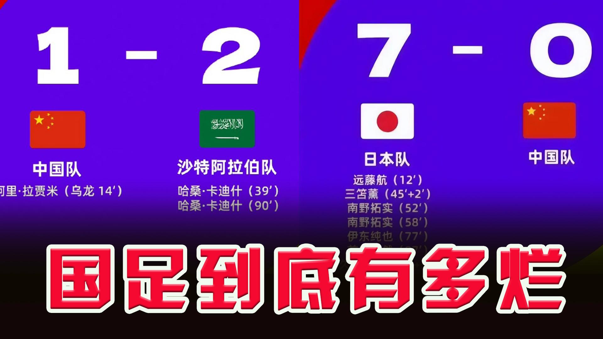 怎么踢都踢不过！国足面前，日本队如镜子般